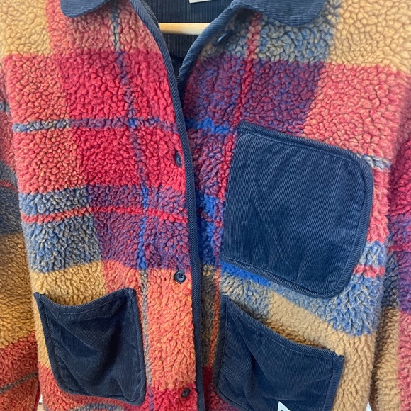 Brixton Delilah Multicolor Plaid Sherpa Jacket - Picture 6 of 10